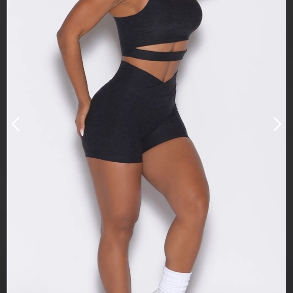 Bombshell Sportswear Dark Gray Athletic Shorts - Picture 5 of 5